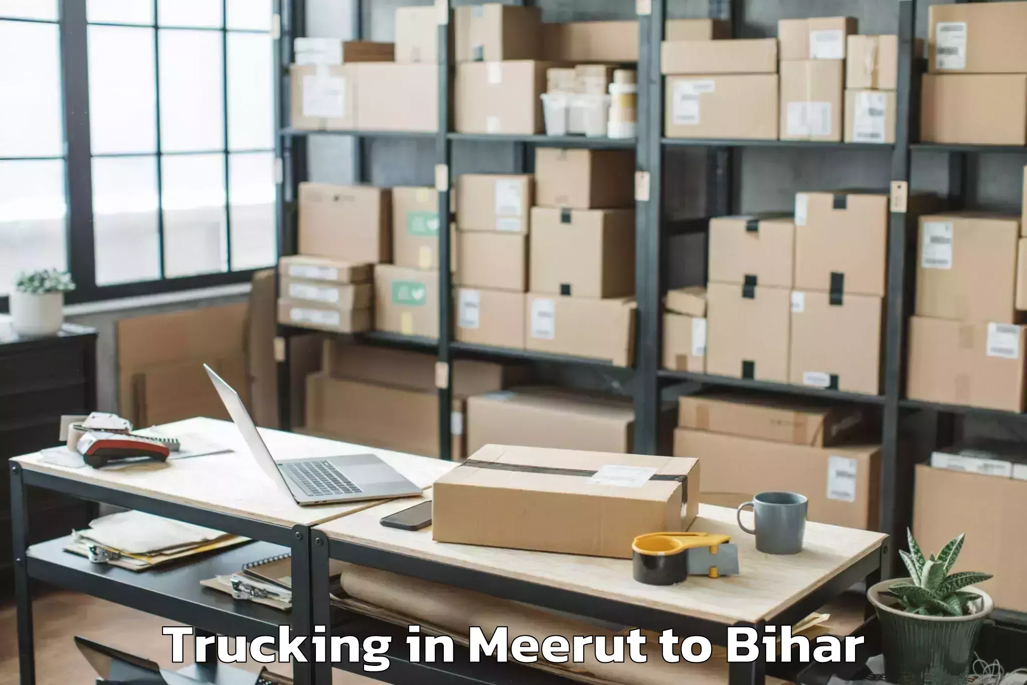 Affordable Meerut to Madhipura Trucking